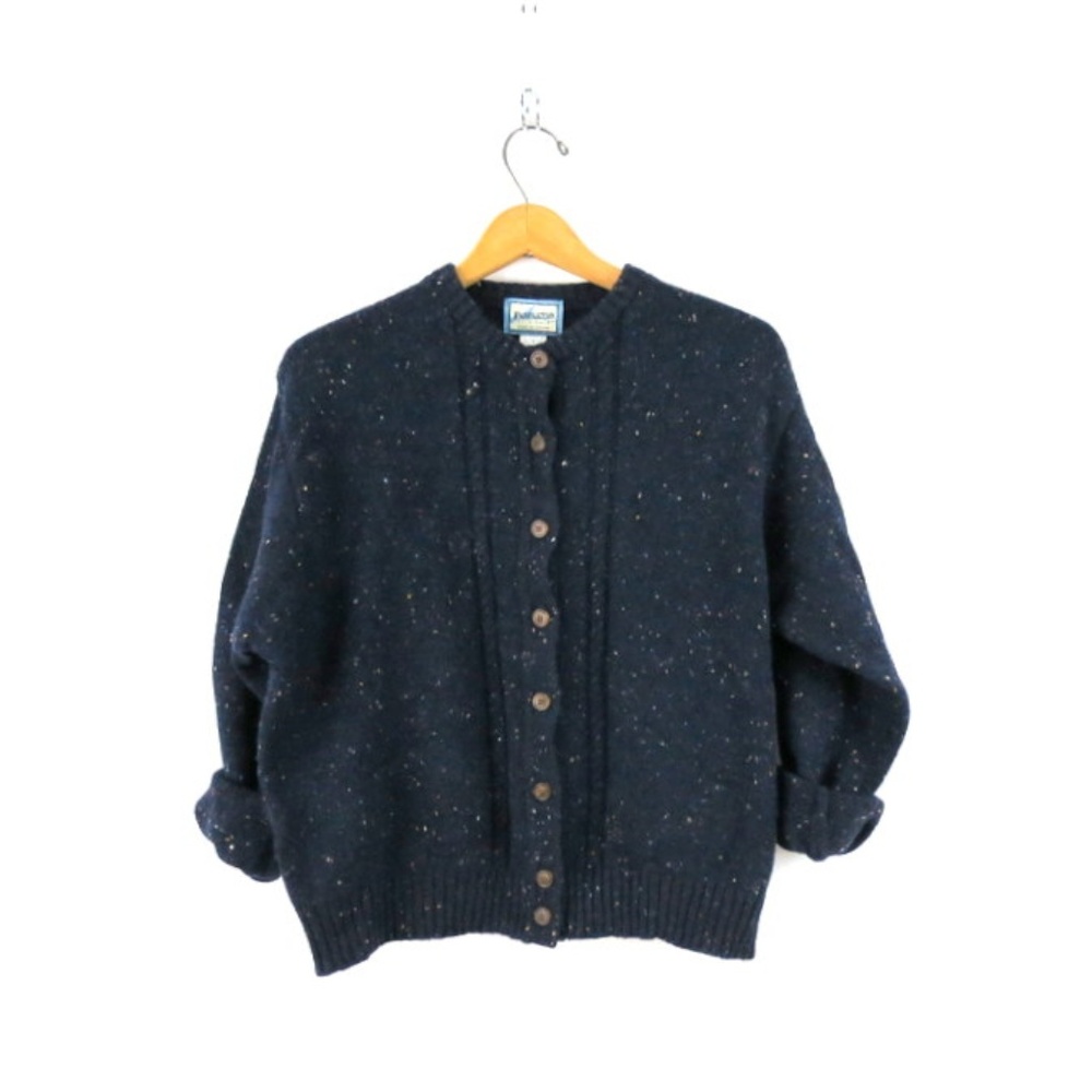 Blue WOOL Pendleton Cardigan Sweater Women's Large